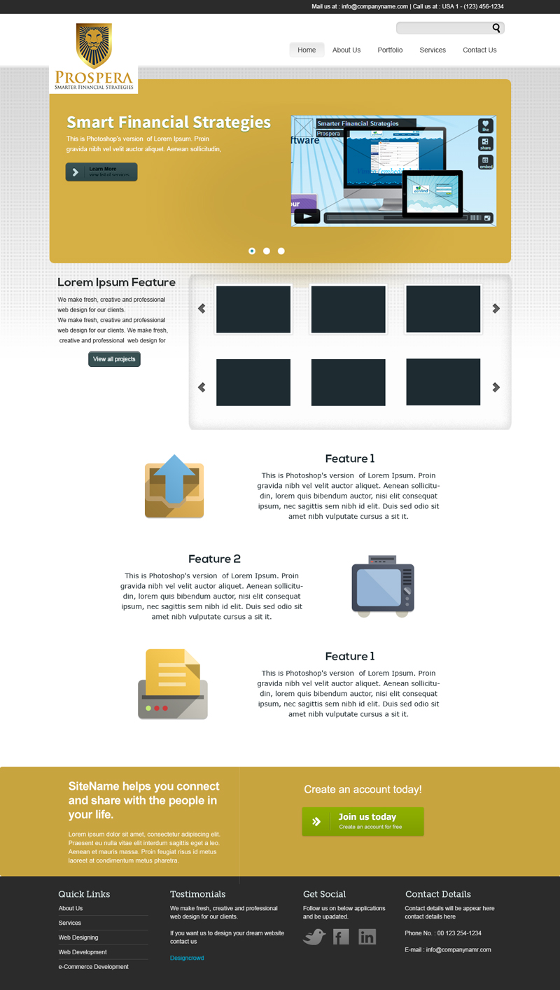 Web Design par Tildinaz pour Prospera | Design #3419217