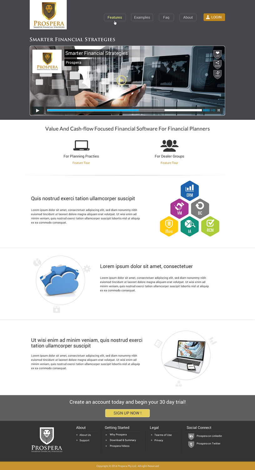 Web Design par Sbss pour Prospera | Design #3414598