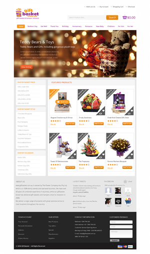 Web Design by OM for THE FLOWER COMPANY | Design: #3466125