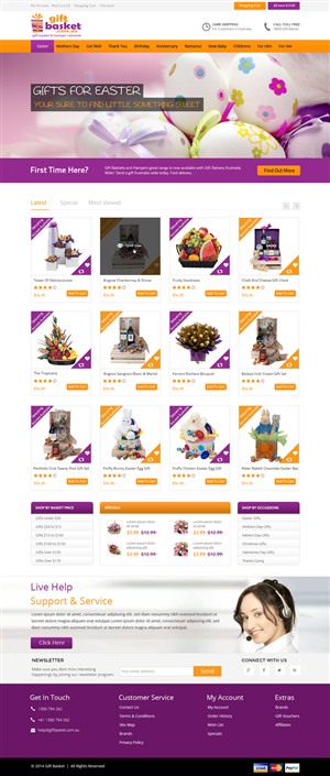 Web Design by OM for THE FLOWER COMPANY | Design: #3482482