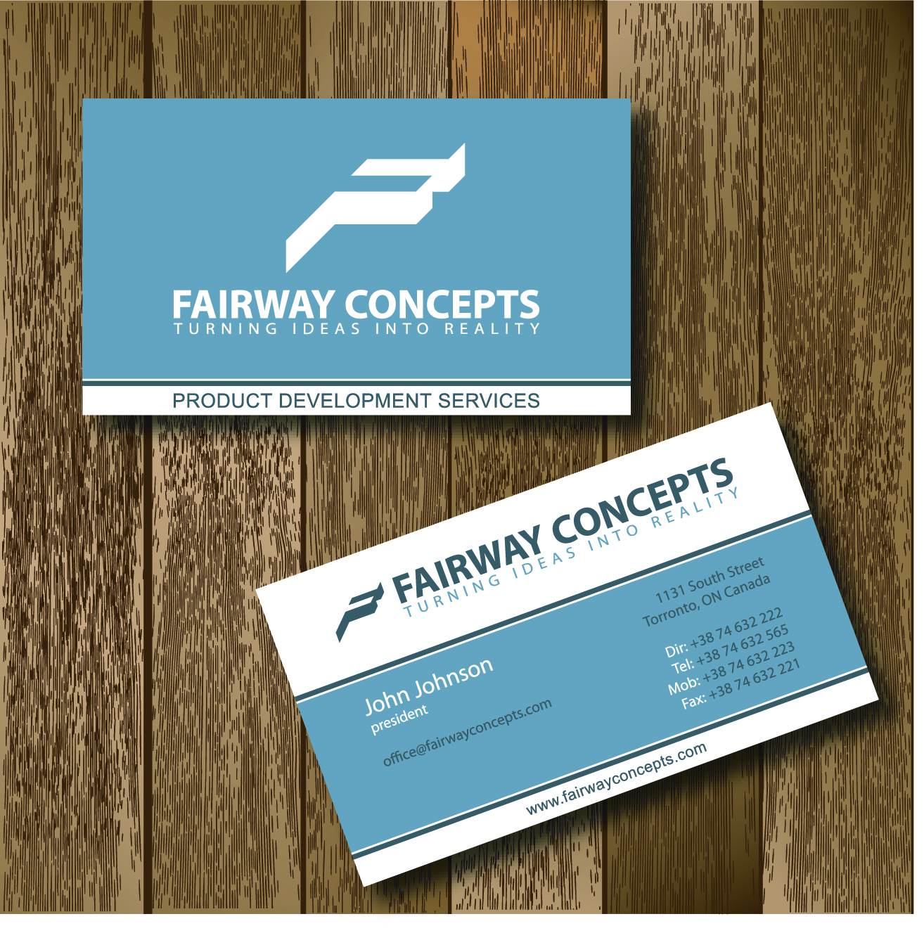 Visitenkarten-Design von lakpar für Fairway Concepts, LLC | Design #842810