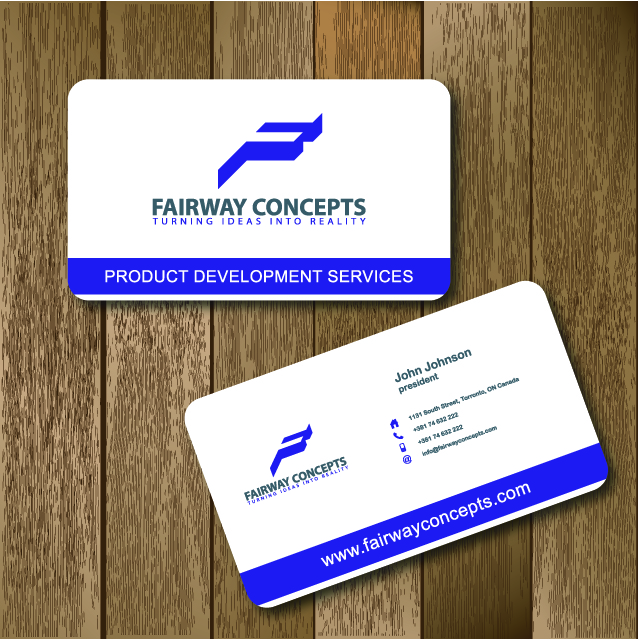 Visitenkarten-Design von lakpar für Fairway Concepts, LLC | Design #852485