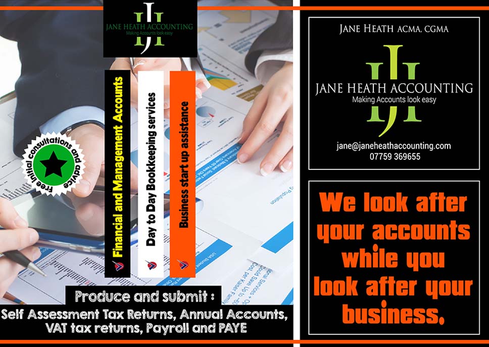 Flyer Design by jack7 for Jane Heath Accounting Solutions Ltd | Design #3462047