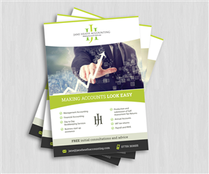 Diseño de Flyer por Oilegak para Jane Heath Accounting Solutions Ltd | Diseño #3464943
