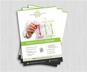 Diseño de Flyer por Oilegak para Jane Heath Accounting Solutions Ltd | Diseño: #3464946