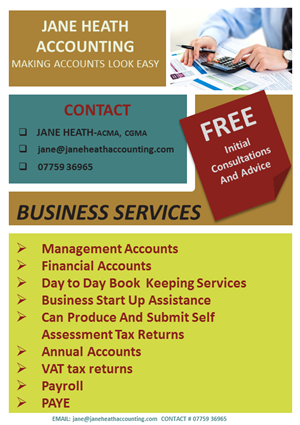 Flyer Design by humibest for Jane Heath Accounting Solutions Ltd | Design: #3457463
