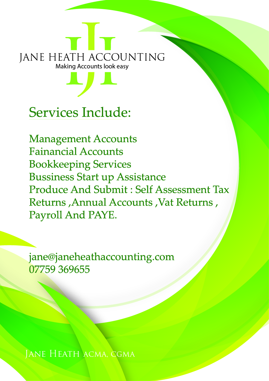 Flyer Design by Designpro0001 for Jane Heath Accounting Solutions Ltd | Design #3479707