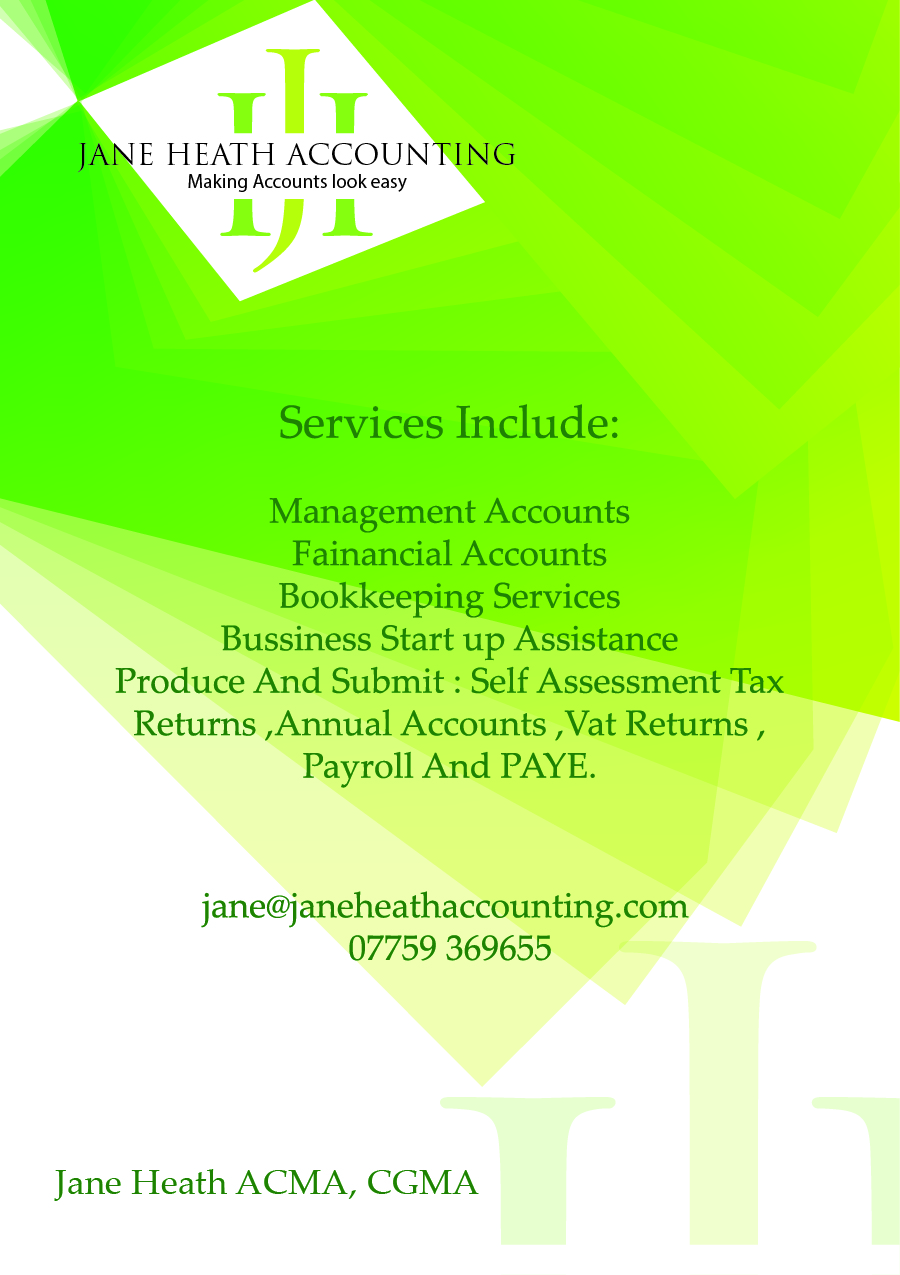 Flyer Design by Designpro0001 for Jane Heath Accounting Solutions Ltd | Design #3479725