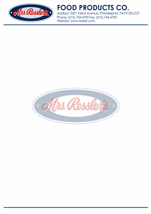 Briefkopf-Design von dangubichuk für Mrs. Ressler's Food Products | Design: #3412873