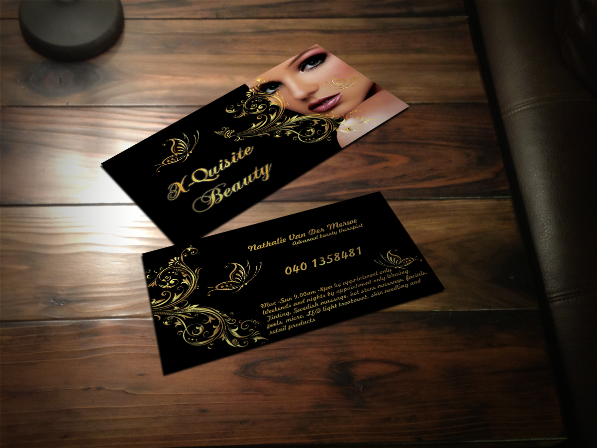 Modern Feminine Beauty Salon Business Card Design For A Company