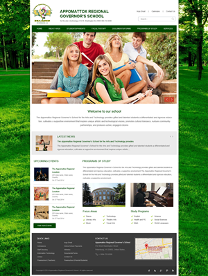 Design Wordpress par pb pour Appomattox Regional Governor's School | Design : #3429879