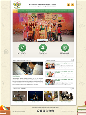 Design Wordpress par pb pour Appomattox Regional Governor's School | Design : #3429938