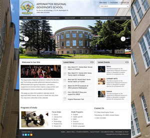 Design Wordpress par pb pour Appomattox Regional Governor's School | Design : #3438334