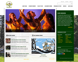 Wordpress Design by MIND for Appomattox Regional Governor's School | Design: #3437377