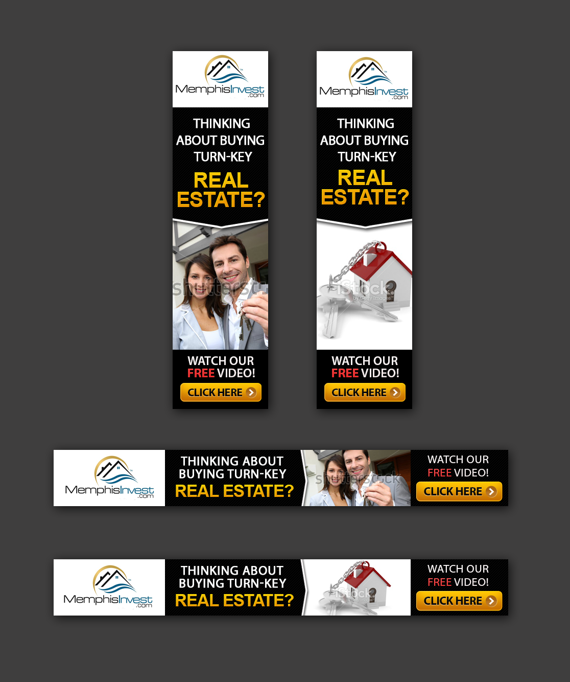 Banner Ad Design by Laurra for Memphis Invest | Design #3428014