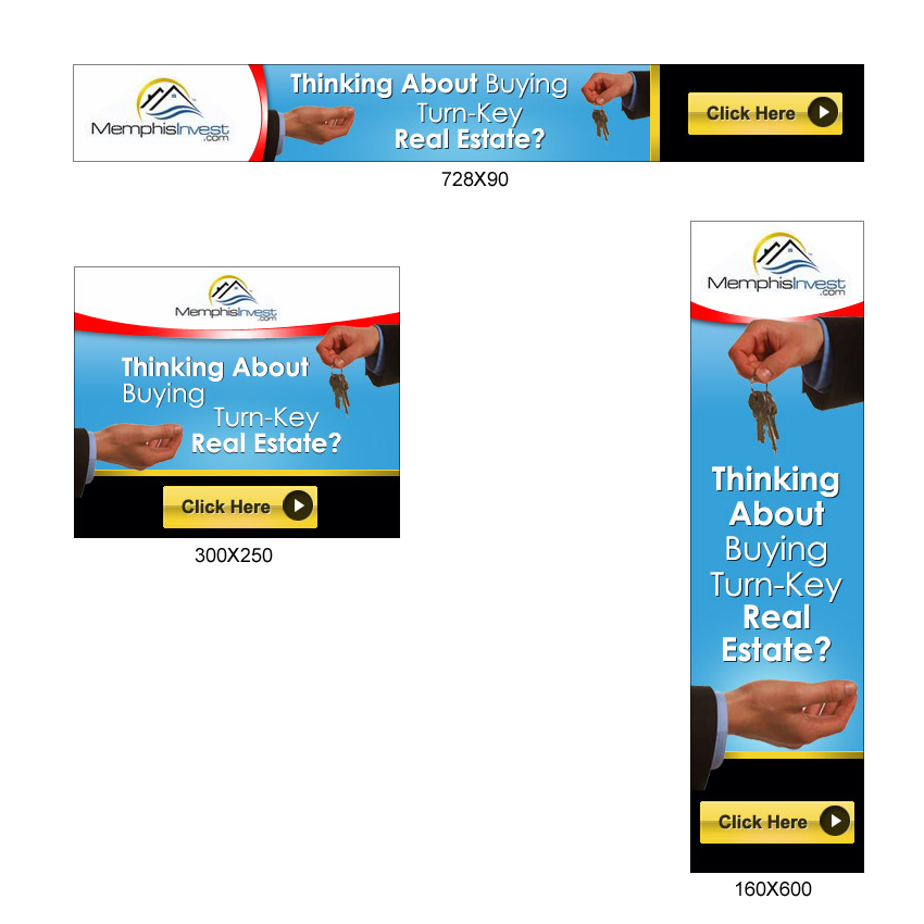 Banner Ad Design by DesignXyz for Memphis Invest | Design #3442852