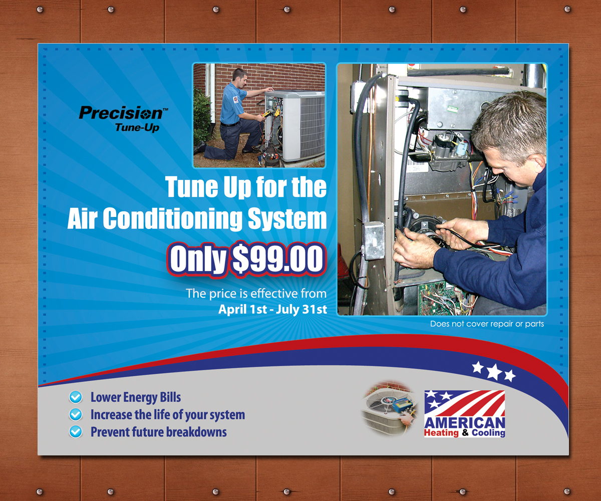 Diseño de Postal por Motionblur Grafix para American Heating & Cooling, LLC | Diseño #3523777