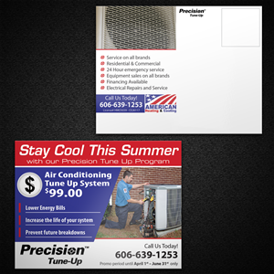 Postcard Design by Mon01 for American Heating & Cooling, LLC | Design: #3473627