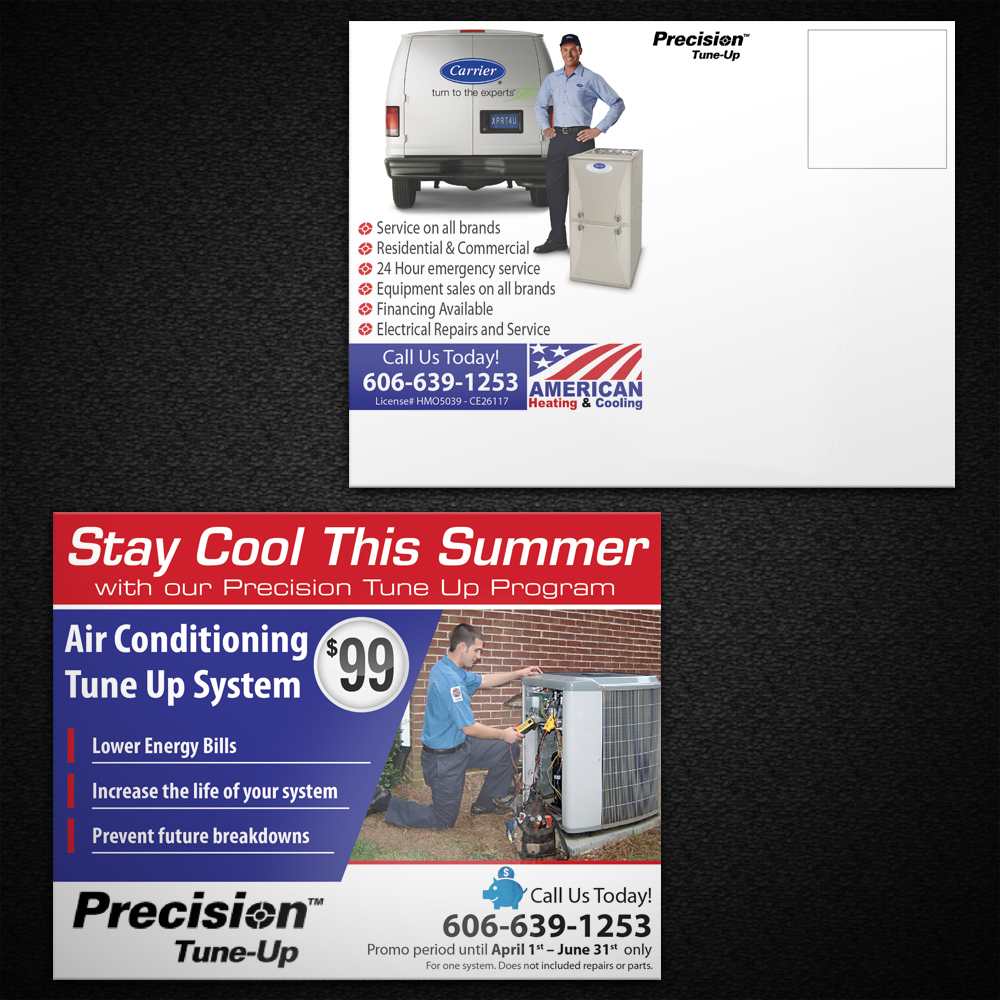 Postcard Design by Mon01 for American Heating & Cooling, LLC | Design #3493540