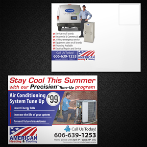 Postcard Design by Mon01 for American Heating & Cooling, LLC | Design: #3508402