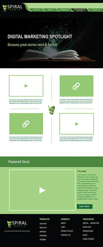 Wordpress Design by Anuja Kanani for Spiral Content Solutions Pvt Ltd | Design #3448516