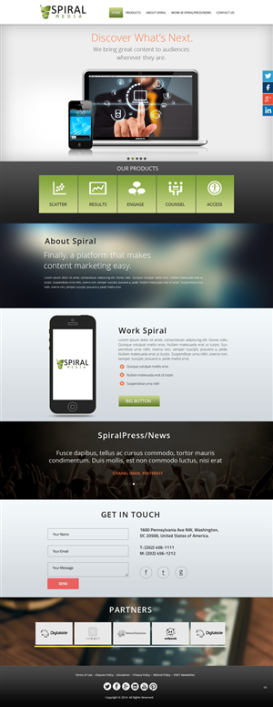Wordpress Design by pb for Spiral Content Solutions Pvt Ltd | Design: #3438798