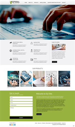 Wordpress Design by pb for Spiral Content Solutions Pvt Ltd | Design: #3445269