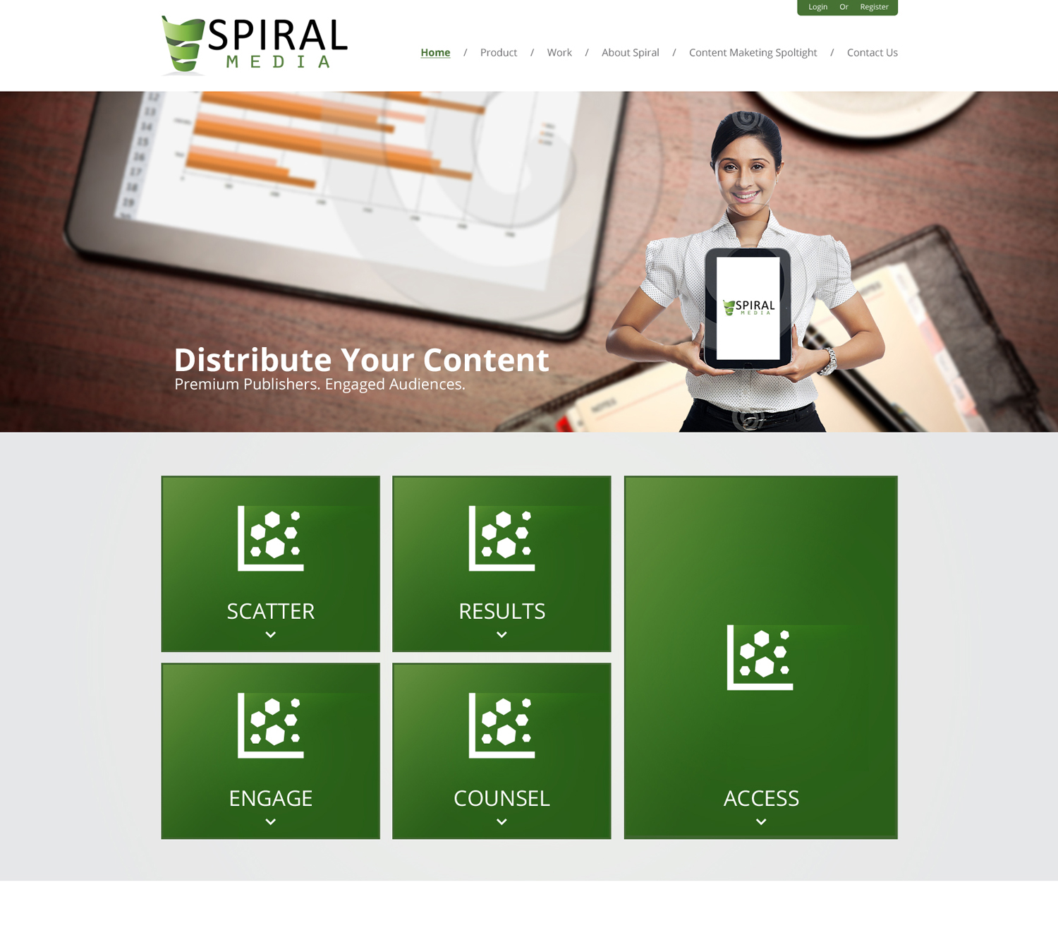 WordPress-Design von Impressive Sol für Spiral Content Solutions Pvt Ltd | Design #3438315