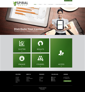 Design Wordpress par Impressive Solutions pour Spiral Content Solutions Pvt Ltd | Design : #3442182