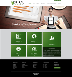 Wordpress Design by Black Stallions Impressive Solutions for Spiral Content Solutions Pvt Ltd | Design #3442183