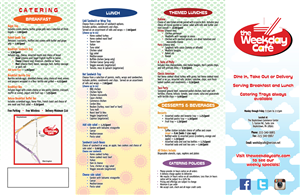 Menu Design by The Freelance Designer for The Weekday Cafe | Design: #3536320