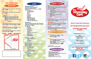 Menu Design by Dexelance for The Weekday Cafe | Design #3538378
