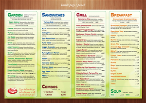 Menu Design by Ekanite for The Weekday Cafe | Design: #3531455