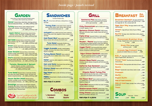 Menu Design by Ekanite for The Weekday Cafe | Design: #3534296