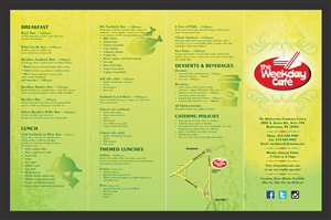 Menu Design by atularts for The Weekday Cafe | Design: #3556184