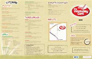 Menu Design by Nitin Mudras for The Weekday Cafe | Design: #3535613