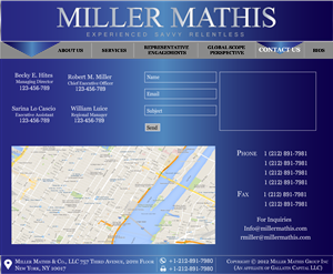 Web Design by Hadi Graphics for Miller Mathis | Design #3432575