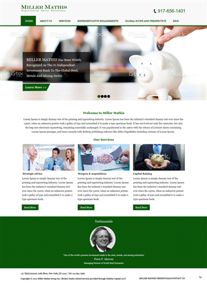 Web Design by pb for Miller Mathis | Design: #3423515