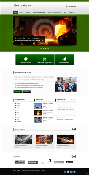 Web Design by pb for Miller Mathis | Design: #3423527
