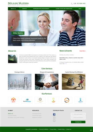 Web Design by pb for Miller Mathis | Design: #3423529