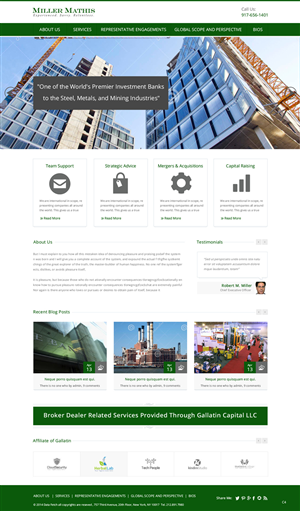 Web Design by pb for Miller Mathis | Design: #3423534