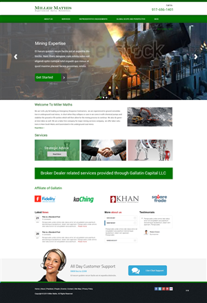 Web Design by pb for Miller Mathis | Design: #3423538