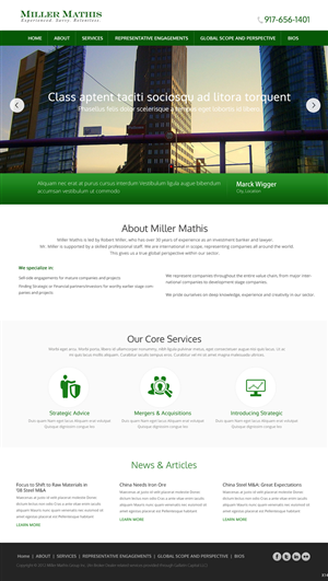 Web Design by pb for Miller Mathis | Design: #3423540