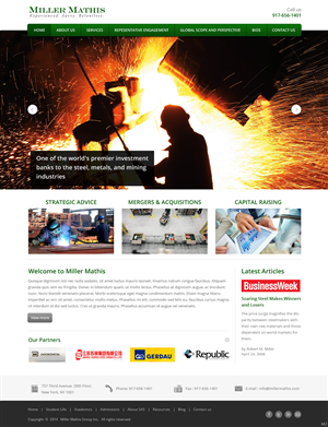 Web Design by pb for Miller Mathis | Design: #3423553