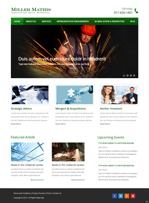 Web Design by pb for Miller Mathis | Design: #3430019