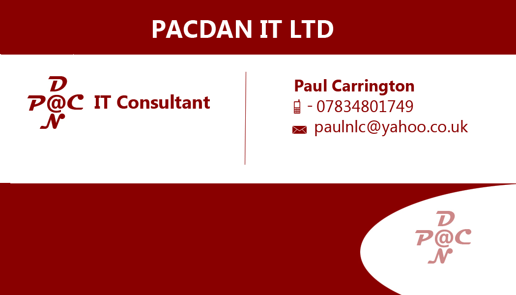 Business Card Design by Stunningd for PACDAN IT Limited | Design #3460220
