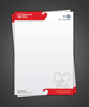 Letterhead Design by Pixeleas for Wollongong Radio Doctor | Design: #3445834
