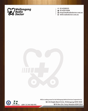 Letterhead Design by HarmiDesigning for Wollongong Radio Doctor | Design: #3461333