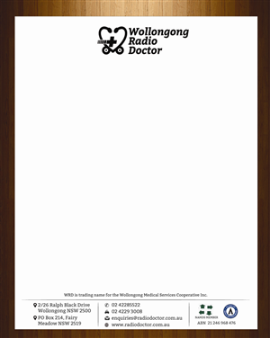 Letterhead Design by HarmiDesigning for Wollongong Radio Doctor | Design: #3461335