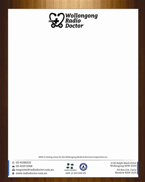 Letterhead Design by harmi_199 for Wollongong Radio Doctor | Design: #3461339